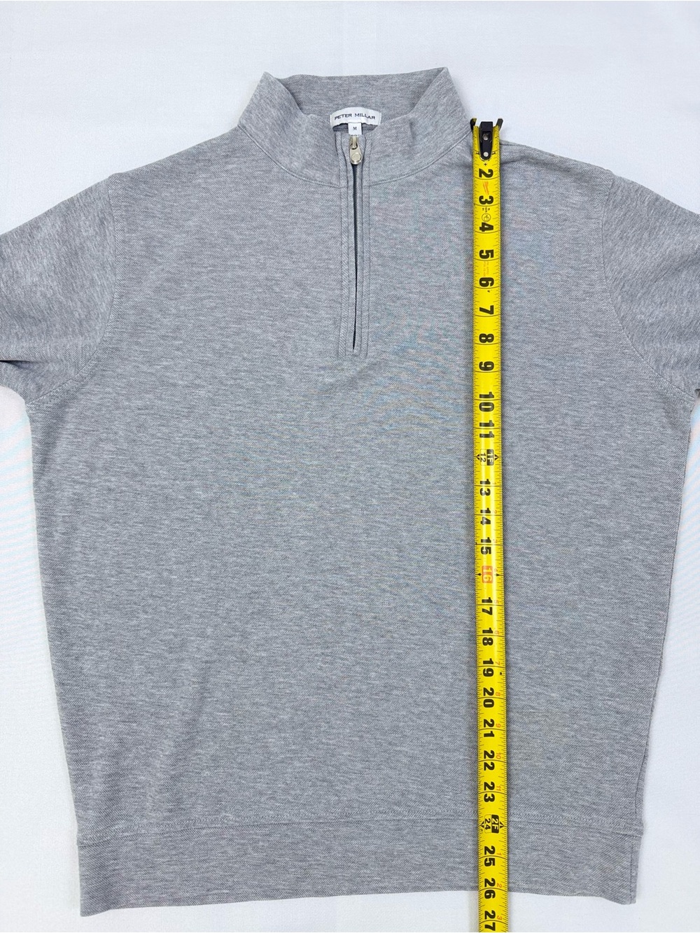 Peter Millar Crown Comfort Quarter Zip Sweater Men’s M Gray Golf - Picture 6 of 10